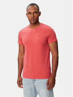 Tommy Jeans Tommy Jeans Marškinėliai DM0DM04411 Raudona Slim Fit