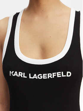 KARL LAGERFELD KARL LAGERFELD Повсякденна сукня B2W46087 Чорний Slim Fit