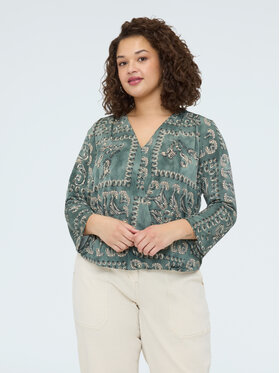 Fiorella Rubino Fiorella Rubino T-shirt G0APL009172N0V5 Verde A-Line Fit