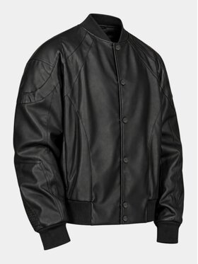 MADE BY SOCIETY MADE BY SOCIETY Kurtka anorak Matt Frame - J17959 Czarny Basic Fit