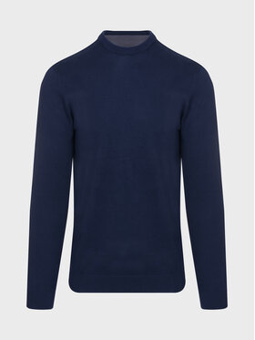 Evenemen Evenemen Sweter Crewneck Granatowy Slim Fit