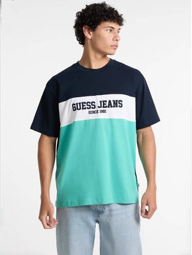 Guess Jeans Guess Jeans T-Shirt 175283 Niebieski Classic Fit