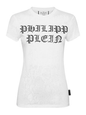 PHILIPP PLEIN PHILIPP PLEIN T-shirt 9809 Bianco Skin Tight Fit