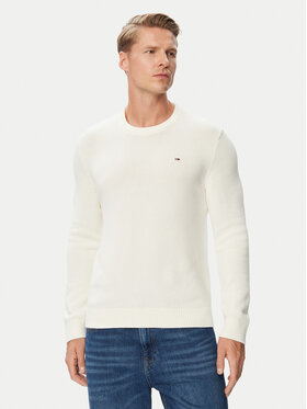 Tommy Jeans Tommy Jeans Πουλόβερ DM0DM21787 Κρεμ Regular Fit