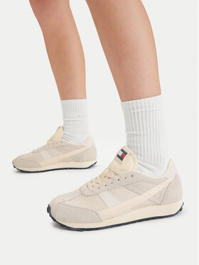 Tommy Jeans Tommy Jeans Tenisice Tjw Retro Runner Archive EN0EN03013 Écru