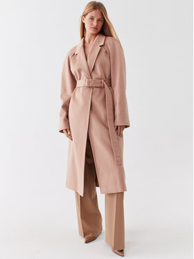 Calvin Klein Calvin Klein Wollmantel K20K205496 Beige Regular Fit