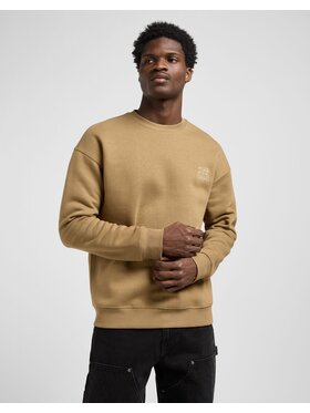 Lee Lee Bluza WW ESSENTIAL CREW Beżowy Relaxed Fit
