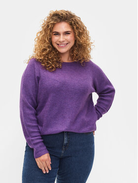 Zizzi Zizzi Sweater CA61192A Lila Regular Fit
