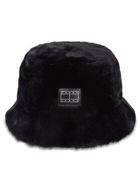 Tommy Jeans Tommy Jeans Skrybėlė Tjw Fuzzy Rev. Bucket Hat AW0AW15459 Juoda