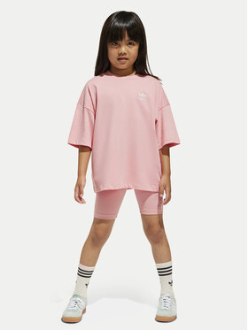 adidas adidas Marškinėlių ir šortų komplektas Cycling JD1994 Rožinė Loose Fit