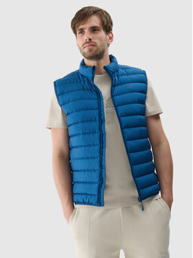 4F 4F Kamizelka NATURAL (DOWN) WARMTH Turkusowy Regular Fit