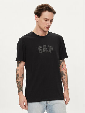 Gap Gap Marškinėliai 570044-02 Juoda Regular Fit