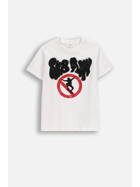 Coccodrillo Coccodrillo T-Shirt WC6143205VBA-001 Biały Regular Fit