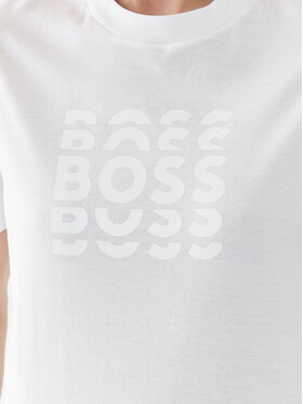 Boss Majica 50500054 Bela Slim Fit