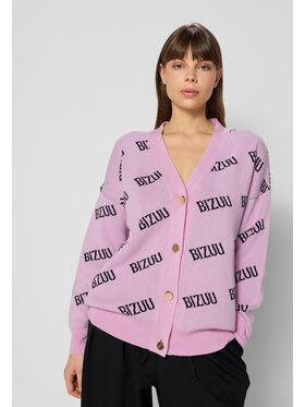 BIZUU BIZUU Kardigan KYLE Różowy Standard Fit