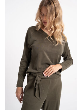 CLICK CLICK Bluzka 10-6996 Khaki Comfortable Fit