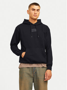 Jack&Jones Jack&Jones Majica dugih rukava Hakkai 12256841 Crna Relaxed Fit