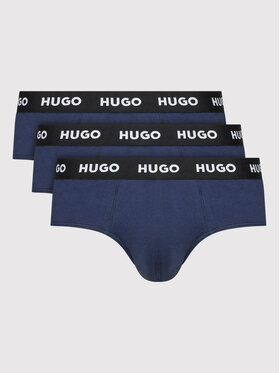 HUGO Hugo Набір з 3 пар сліпів Hipbrief 50469763 Cиній