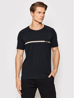 Boss Boss Marškinėliai Vitality 50469597 Juoda Regular Fit