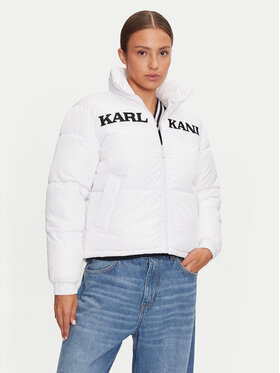 Karl Kani Karl Kani Μπουφάν χειμωνιάτικο Retro Essential 61760001 Λευκό Regular Fit
