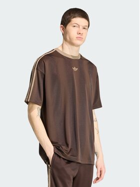 adidas adidas T-Shirt 151129 Brązowy ciemny Loose Fit