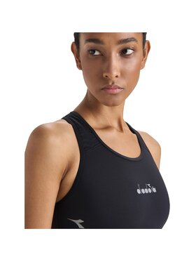 Diadora Diadora Biustonosz sportowy L. MEDIUM BRA Czarny