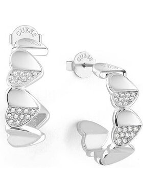 Guess Guess Kolczyki JUBE03040JWRHT/U Srebrny