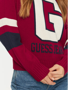 Guess Pulover W4BR11 Z3HN2 Bela Regular Fit