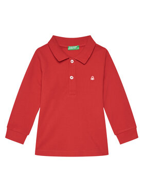 United Colors Of Benetton United Colors Of Benetton Polo 3089G3009 Czerwony Regular Fit
