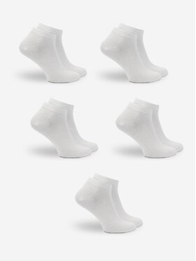 Urban Socks Urban Socks Zestaw 5 par niskich skarpet męskich Zestaw 5 Par Niskich Skarpet Męskich Białych Urban Socks No Logo 41-46 Biały