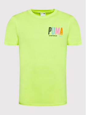 Puma Majica SWxP Graphic 533623 Rumena Regular Fit