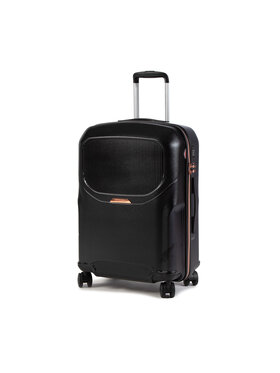Wittchen Wittchen Közepes keményfedelű bőrönd 56-3P-132-10 Fekete