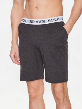 Brave Soul Brave Soul Пижамени шорти MLWB-149KEVCHL Сив Regular Fit
