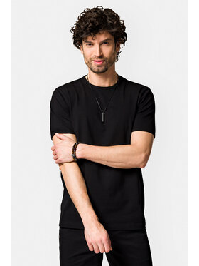 Lancerto Lancerto T-Shirt Zane TS073123000054 Czarny Regular Fit