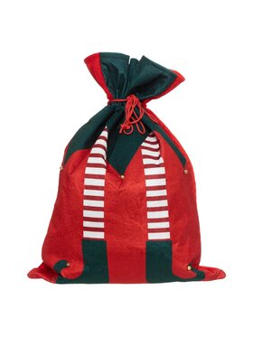 MIAhome MIAhome Worek na prezenty aksamitny Elf 50x70 cm Czerwony