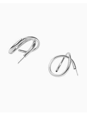 MAKSI.MIUK MAKSI.MIUK Kolczyki Ecliss Double Hoops Srebrny