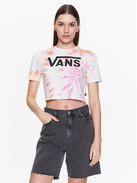 Vans Vans T-särk Resort Wash VN0003PS Värviline Cropped Fit