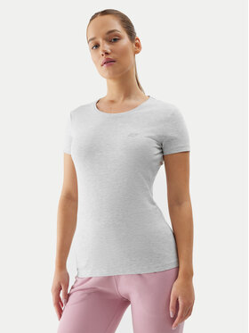 4F 4F T-shirt 4FWSS24TTSHF1161 Siva Slim Fit