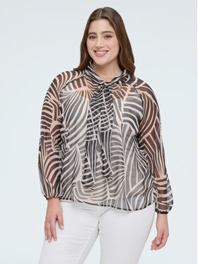 Fiorella Rubino Fiorella Rubino Bluzka 2106T002492N0Z3 Biały Regular Fit