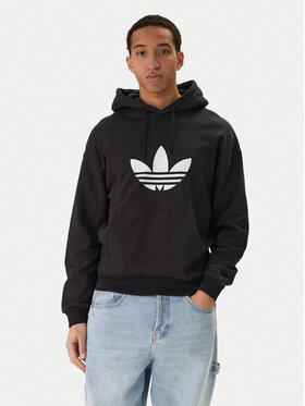 adidas adidas Pulóver adicolor Trefoil KE0877 Fekete Loose Fit