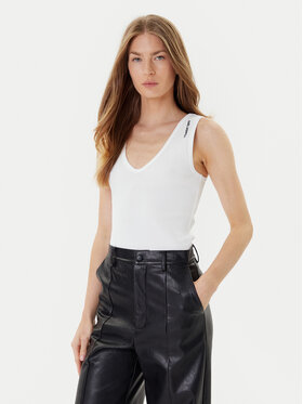 KARL LAGERFELD Топ A3W17005 Білий Slim Fit