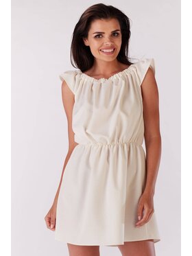 Infinite You Infinite You Sukienka letnia M136 Écru Basic Fit