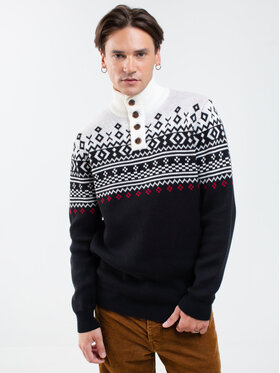 BIG STAR BIG STAR Sweter KRISTOF_906_160 Czarny Basic Fit