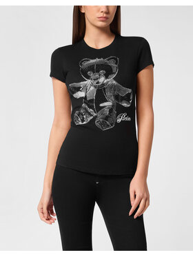 PHILIPP PLEIN PHILIPP PLEIN T-Shirt 27377 Czarny Skin Tight Fit