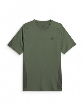 4F 4F Koszulka techniczna ATHLETIC Khaki Regular Fit