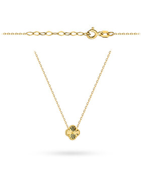 Fugart Fugart Naszyjnik Naszyjnik złoty diamentowana koniczynka FUG3-25-N00581-2 Złoty