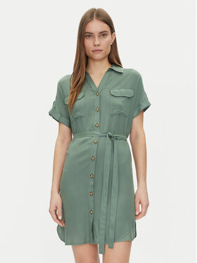 Vero Moda Vero Moda Rochie tip cămașă Bumpy 10325828 Verde Loose Fit