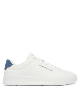 Tommy Hilfiger Tommy Hilfiger Sneakersy Th Court Lth Detail Ess FM0FM05367 Biały