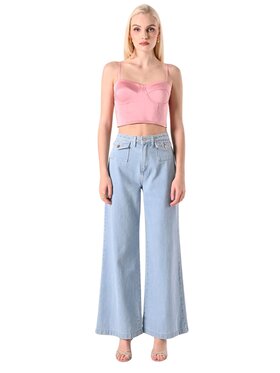 Rinascimento Rinascimento Top top donna Różowy Slim Fit