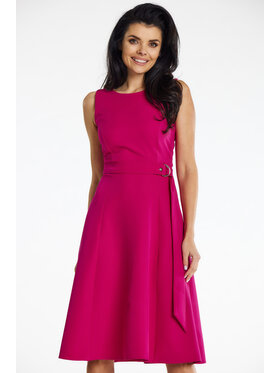 Awama Awama Sukienka letnia A633 Fioletowy Basic Fit